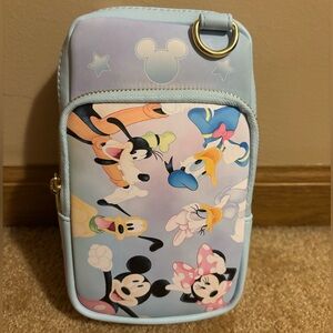 Loungefly Disney Mickey and Friends Tie Dye Crossbody Bag with Coin Purse